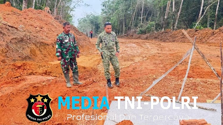Dansatgas TMMD Ke-128 Kodim 0402/OKI Tinjau Langsung Progres Sasaran Fisik di Desa Pematang Sukatani