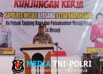 Kunjungi Polsek Tanjung Raya, Kapolres Mesuji Tekankan Peningkatan Kinerja dan Pelayanan Prima