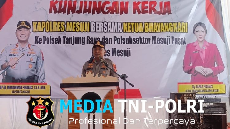 Kunjungi Polsek Tanjung Raya, Kapolres Mesuji Tekankan Peningkatan Kinerja dan Pelayanan Prima