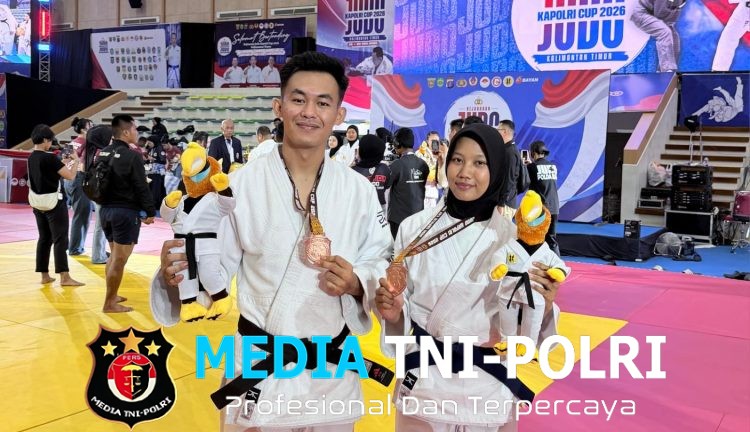 Atlet Judo Asal Polres Tanggamus Raih Juara III Beregu Mix di Kapolri Cup 2026