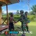 Hangatkan Kebersamaan di Papua Pegunungan, Satgas Yonif 521/DY Gelar Anjangsana di Distrik Elelim