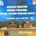 Polres Tulang Bawang Barat menerima Kunjungan dan Arahan dari Pamatwil Polda Lampung