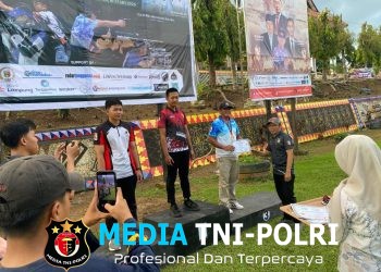 Personel Gegana Brimob Lampung Raih Prestasi Gemilang di Kejuaraan Menembak Kejari Tanggamus