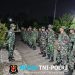 Jaga Kedisiplinan dan Evaluasi Kerja, Danramil 02/Karangmalang Pimpin Apel Malam Satgas TMMD ke-128 di Desa Puro