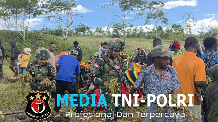 Membina Generasi Muda Papua, Satgas Yonif 521/DY Hadir dalam Acara Kelulusan dan Pelepasan Siswa Kelas XII SMAN di Distrik Eragayam