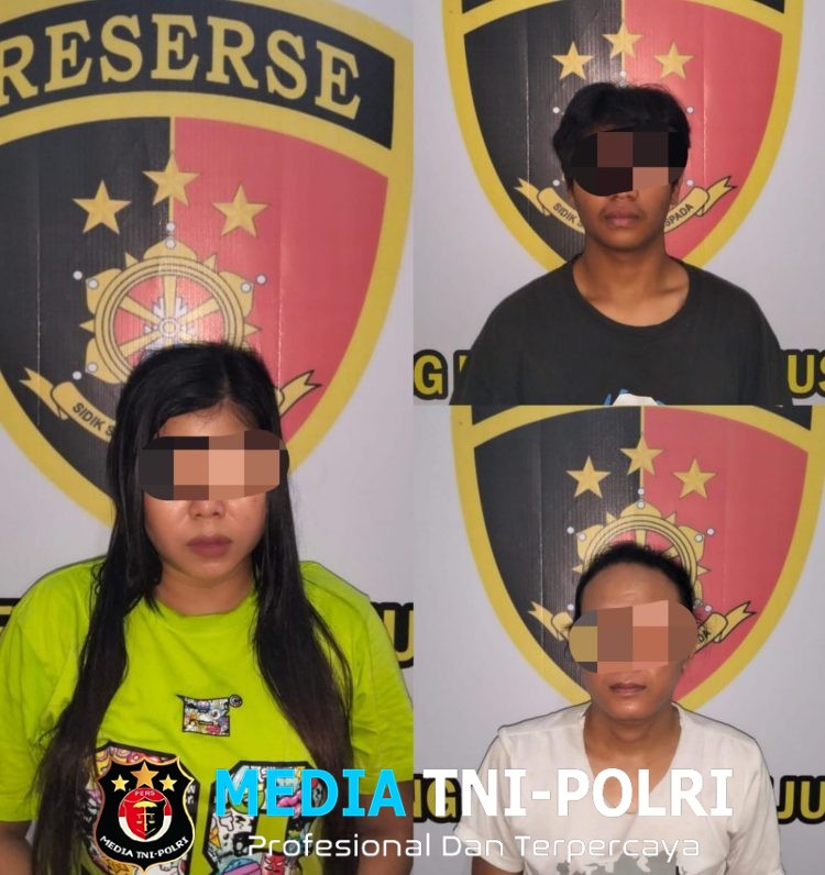 Ungkap Peredaran Narkoba, 3 Pelaku Diamankan Polsek Sungkai Jaya