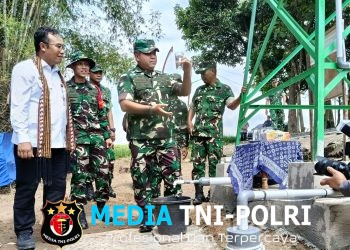 Sukseskan TMMD Reguler ke-128, Kasdam IV/Diponegoro Tinjau Sasaran Fisik Cor Jalan dan Pembangunan Sumur Bor di Sragen