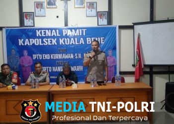 Penuh Suasana Hangat, Haru dan Penuh Kekeluargaan, Forkopimcam dan Masyarakat Hadiri Kenal Pamit Pejabat Kapolsek Kuala Behe