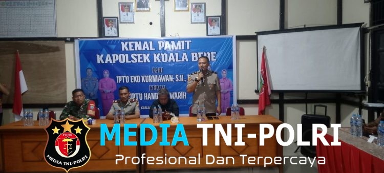 Penuh Suasana Hangat, Haru dan Penuh Kekeluargaan, Forkopimcam dan Masyarakat Hadiri Kenal Pamit Pejabat Kapolsek Kuala Behe