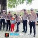 Polisi Sahabat Anak, Satlantas Polres Lampung Tengah Sambut Ceria Murid TK Aba Umar Bin Khattab
