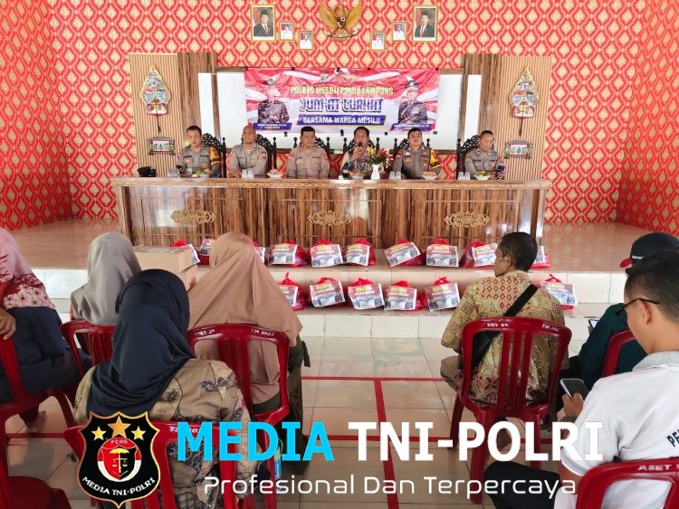 Jumat Curhat Sat Binmas Polres Mesuji di Desa Sumber Rejo, Sinergi Dengar Aspirasi dan Salurkan Bantuan Sosial