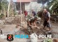 Kerja Bakti Bangun MCK Babinsa Gandean Bersama Warga, Tingkatkan Kesehatan Lingkungan