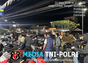 Tim Tekab 308 Presisi dan Sat Samapta Polres Lampung Utara Gencarkan Patroli Mobile Antisipasi C3