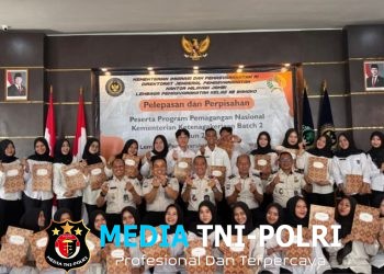 Suasana Haru Warnai Pelepasan Peserta Pemagangan di Lapas Kelas IIB Bangko