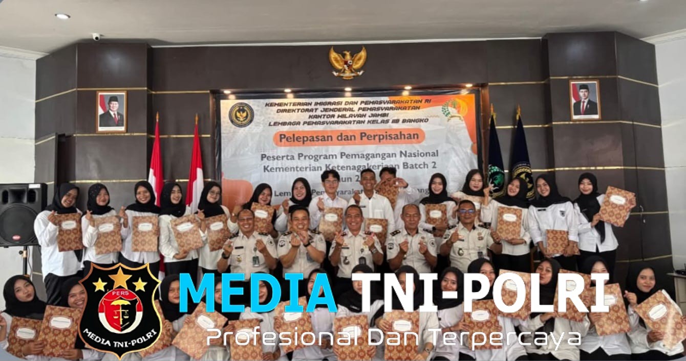 Suasana Haru Warnai Pelepasan Peserta Pemagangan di Lapas Kelas IIB Bangko