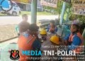 Suasana Santai Penuh Keakraban, Polisi Patroli Siang Sambangi Petugas PLN