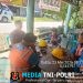 Suasana Santai Penuh Keakraban, Polisi Patroli Siang Sambangi Petugas PLN