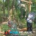 Semangat Gotong Royong, Babinsa Juwangi Bantu Warga Bangun Pondok Kebun