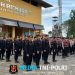 Sat Brimob Polda Lampung Pengamanan Kompetisi Sepak Bola BRI Super League antara Bhayangkara Presisi Lampung FC vs PSBS Biak