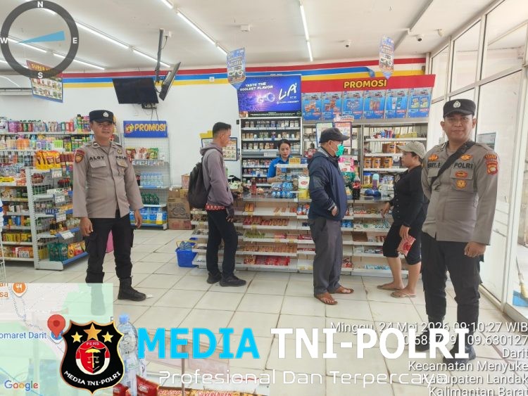 Gencar Laksanakan Patroli Siang Hari Samapta Polsek Menyuke Sampaikan Imbauan Kamtibmas