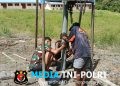 Presiden RI dan Kepala Staf Angkatan Darat Hadir untuk Rakyat,Melalui Satgas Yonif 123/Rajawali Bangun Sumur Bor di SMK Negeri 2 Mappi