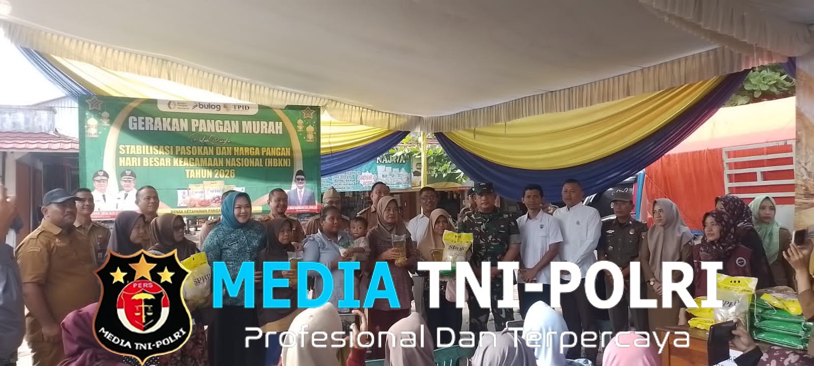 Satgas Pangan Polres Tulang Bawang Barat Hadiri Kegiatan Gerakan Pangan Murah dalam Rangka Stabilisasi Pasokan dan Harga Pangan Hari Besar Keagamaan Tahun 2026
