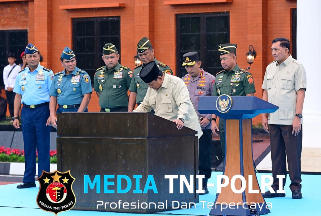 Kasad Hadiri Taklimat Presiden RI kepada 1.095 Pasis TNI-Polri di Seskoad