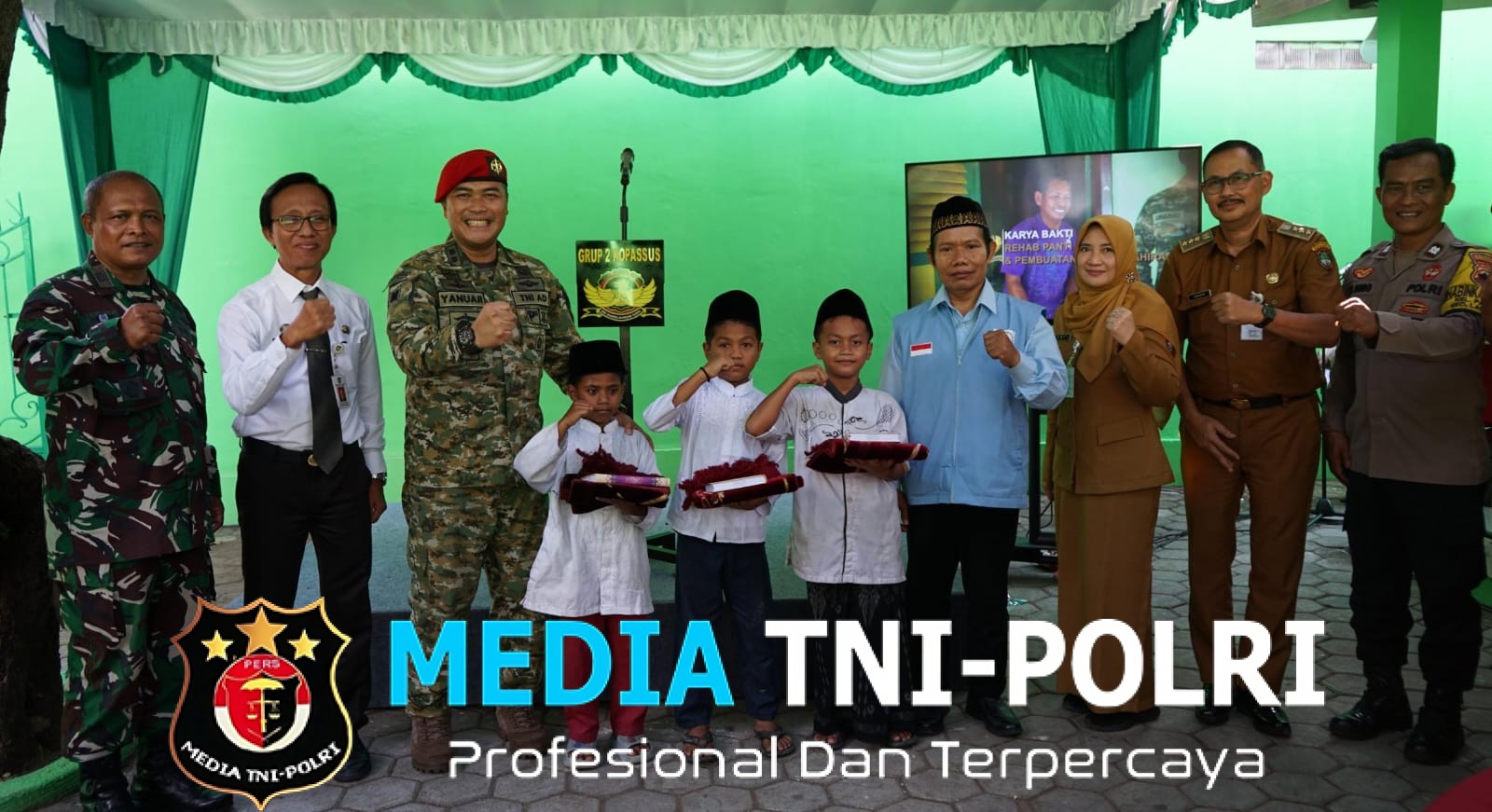 Grup 2 Kopassus Rehab Panti Asuhan di Solo, Bantu Terbitkan Akta Kelahiran Anak Penghuni