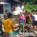 Rawat Tradisi Gotong Royong, TNI dan Warga Bahu-Membahu Bangun Talud Penahan Tanah