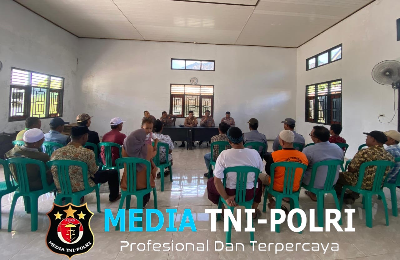 Satuan Binmas Polres Tulang Bawang Barat Laksanakan Pembinaan dan Penyuluhan serta Penyerahan Sarana Kontak di Tiyuh Candra Kencana