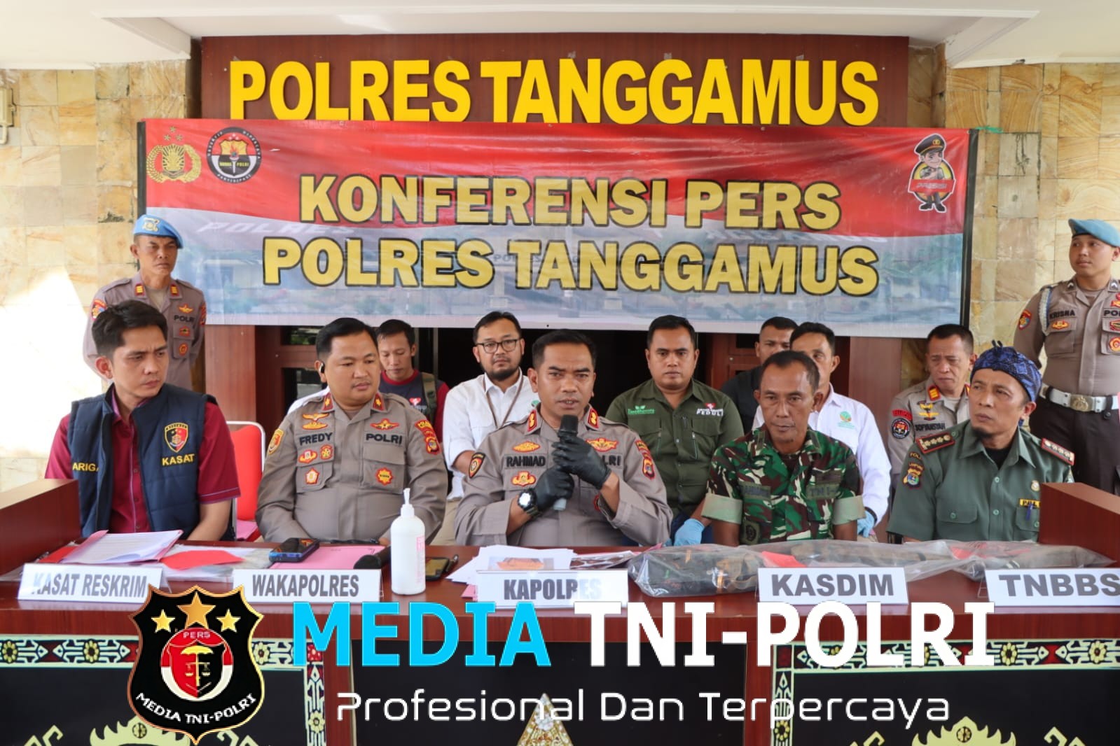 Polres Tanggamus Bersama TNI, TNBBS dan TNWC Bongkar Perburuan Satwa Dilindungi, Lima Pemburu Rusa Sambar Ditangkap