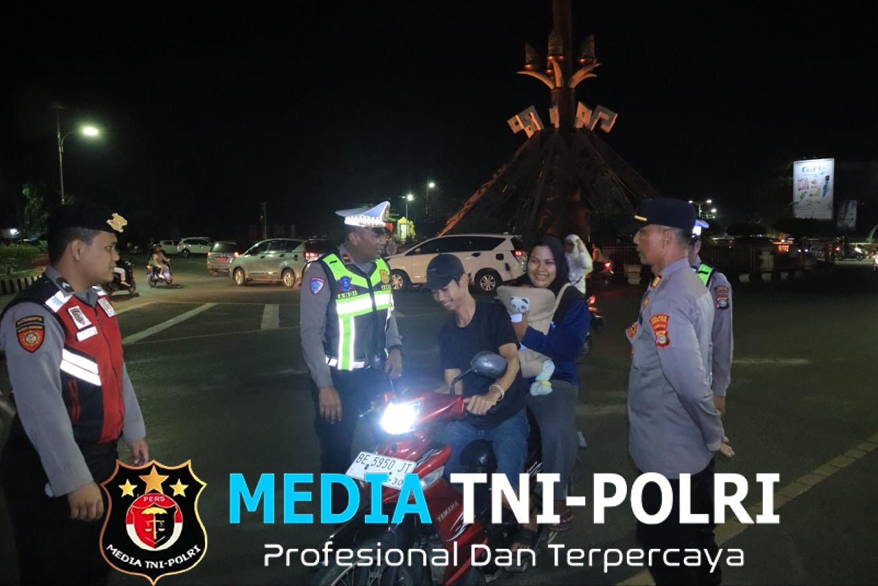 Pastikan Malam Takbiran Idul Adha Aman dan Kondusif, Polres Lampung Utara Siagakan Personel di Titik Keramaian