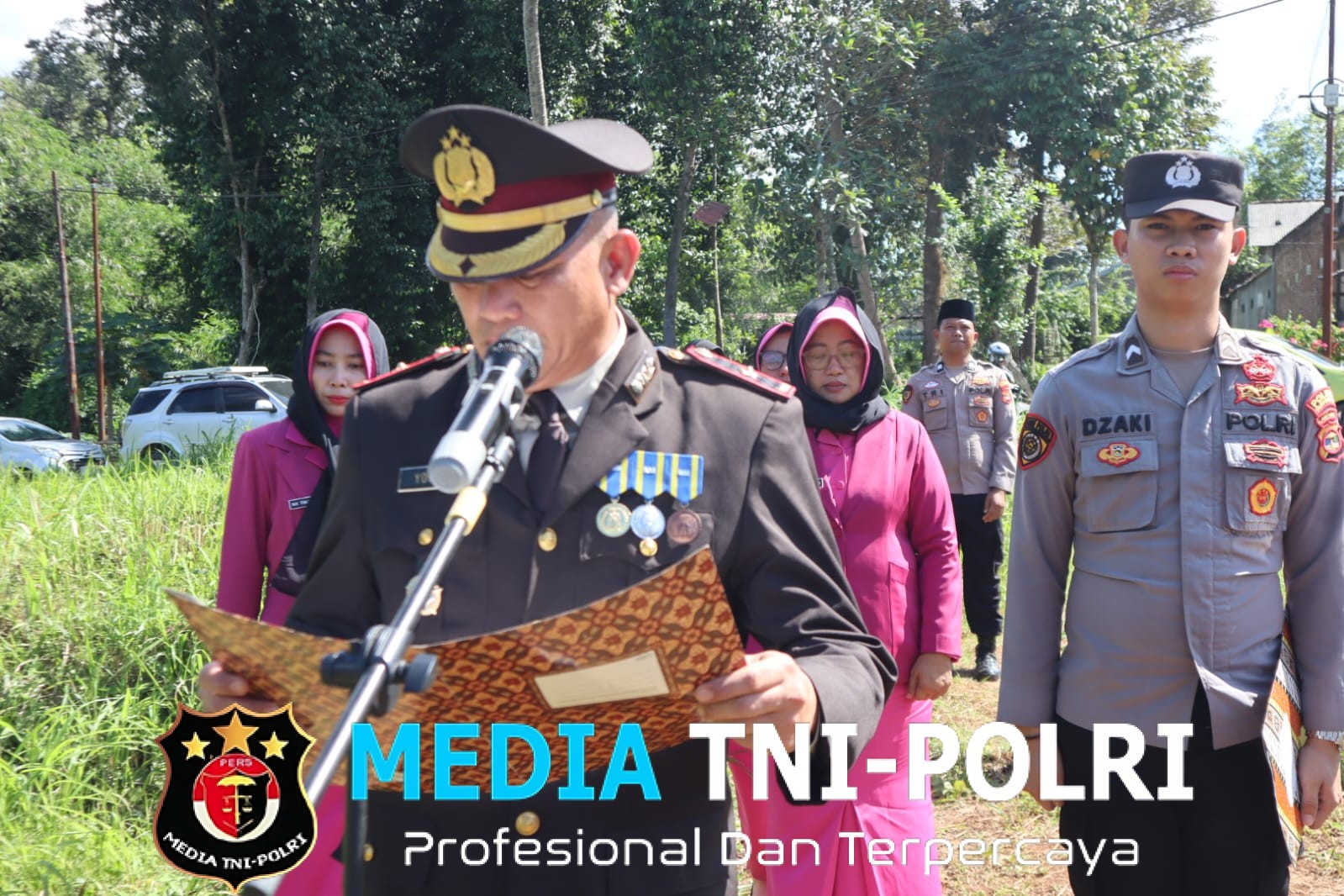 Polres Tanggamus Gelar Upacara Pemakaman Dinas Polri untuk Aiptu Putra Alam