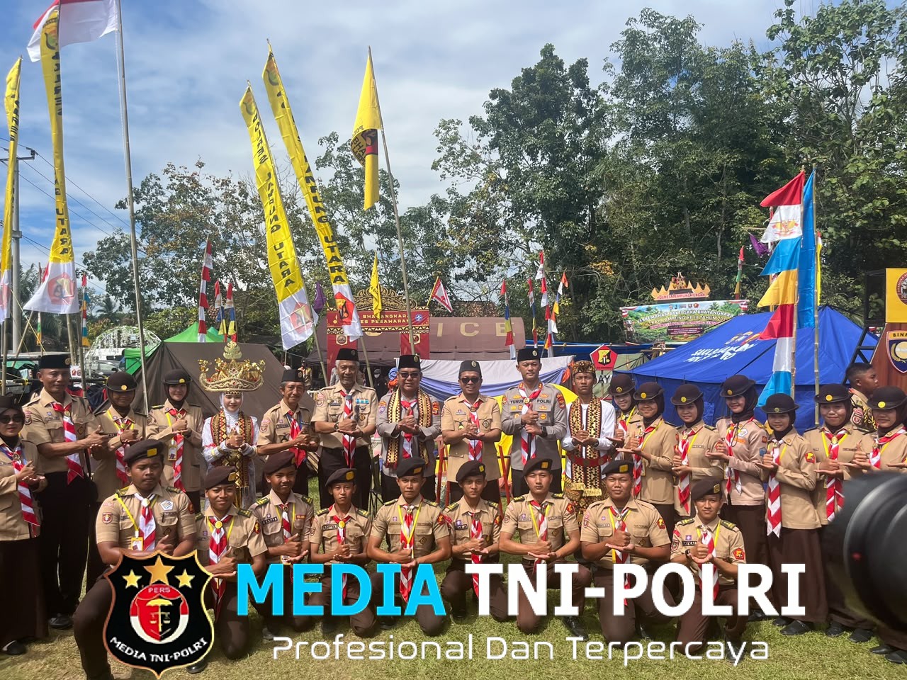 Sat Binmas Polres Lampung Utara Hadiri Perkemahan Bhakti Bhayangkara Daerah Lampung Ke-III Tahun 2026