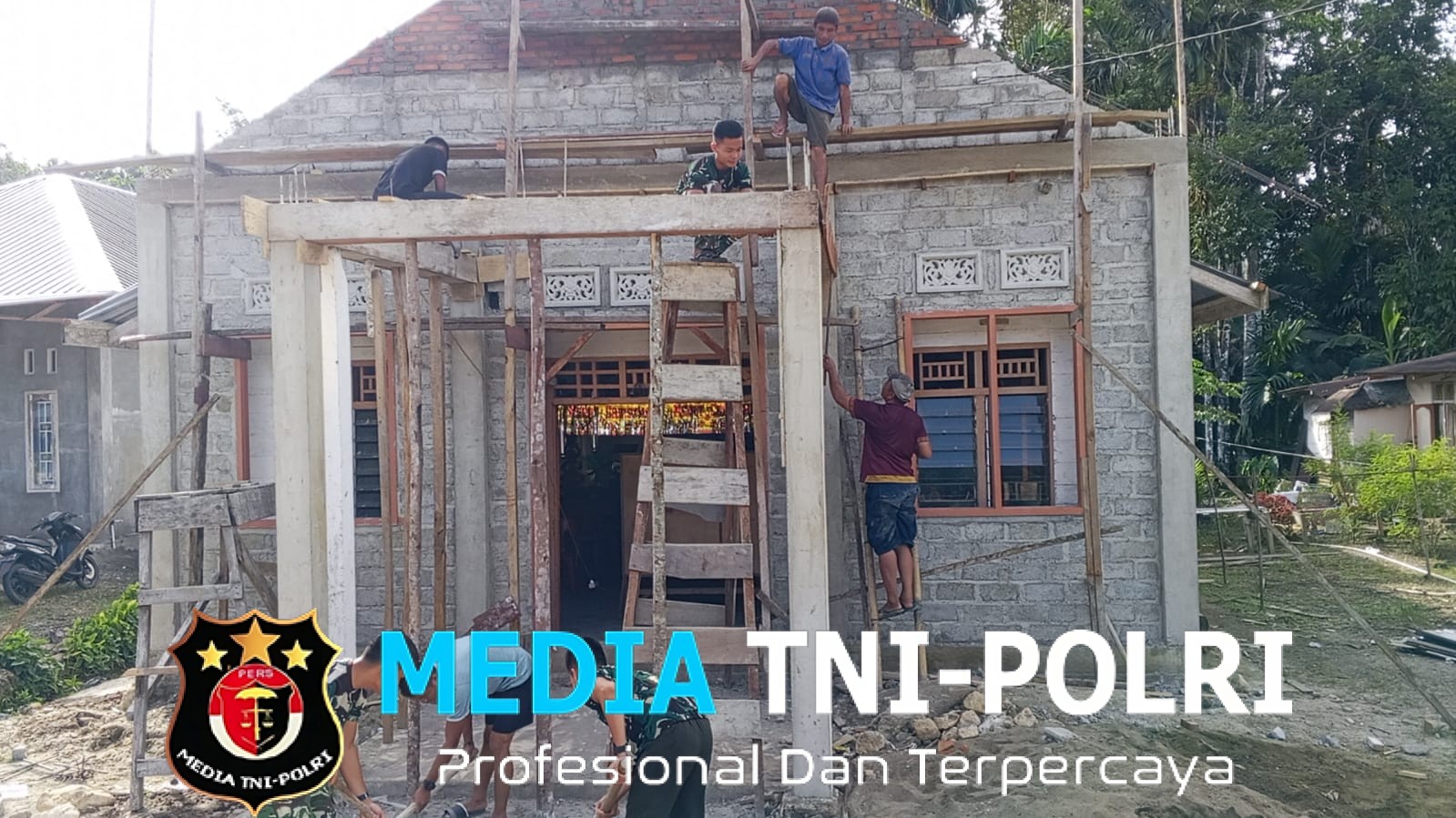 Karya Bakti Skala Besar Kodam I/BB Percepat Renovasi Gereja di Tuhemberua