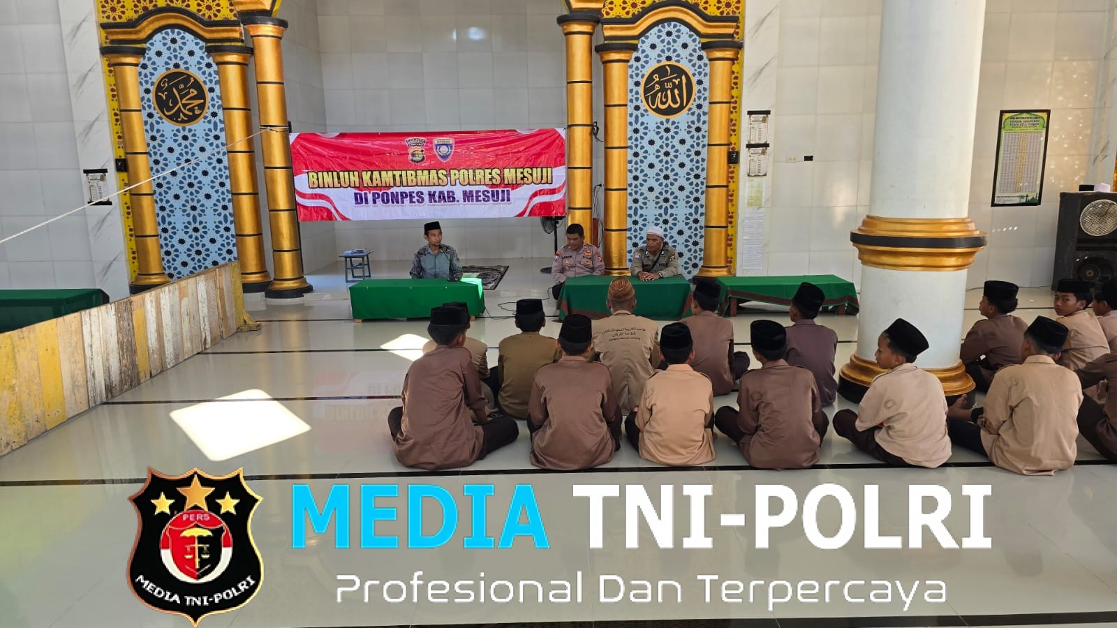 Sambangi Ponpes Syafa’atul Furqon, Sat Binmas Polres Mesuji Gelar Binluh Harkamtibmas