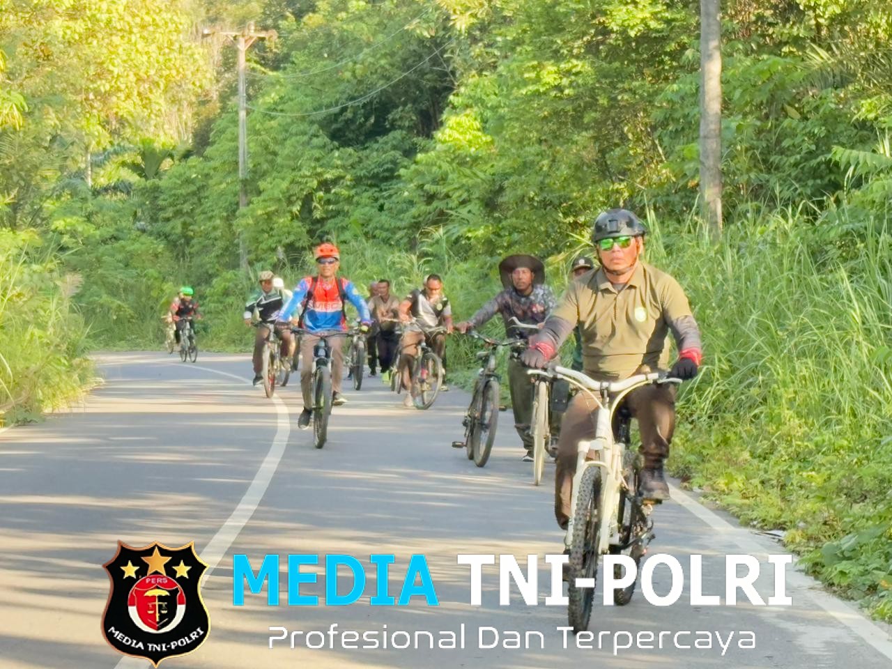 Gowes Ceria Kodim 0103/Aceh Utara, Satukan Semangat dan Pererat Silaturahmi