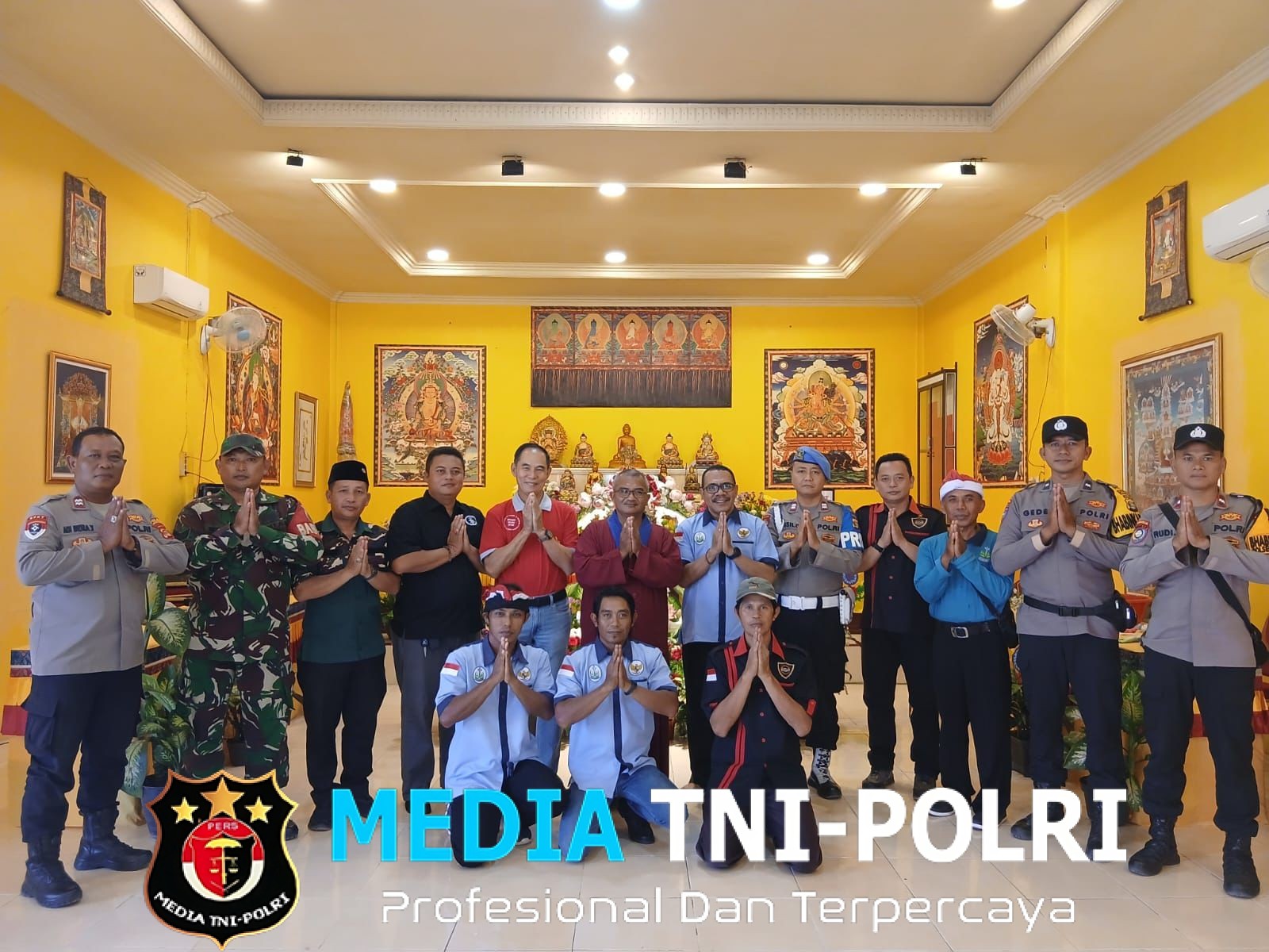 Polisi di Lampung Tengah Pastikan Perayaan Waisak Berjalan Aman dan Khidmat