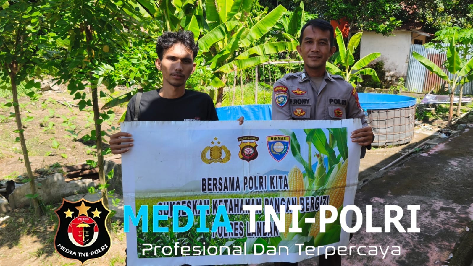 Polri Dukung Ketahanan Pangan Bergizi, Bhabinkamtibmas Polsek Menjalin Sampaikan Himbauan kepada Warga