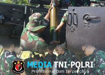 Optimalkan Daya Gempur Ranpur, Korps Marinir Sukses Gelar Uji Fungsi Amunisi Kaliber 100 MM