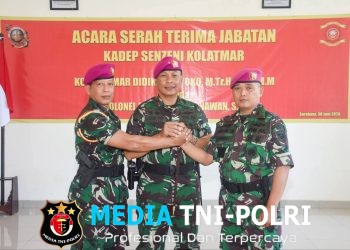 Regenerasi Kepemimpinan, Dankolatmar Pimpin Sertijab Kadepsenzeni Kolatmar di Surabaya