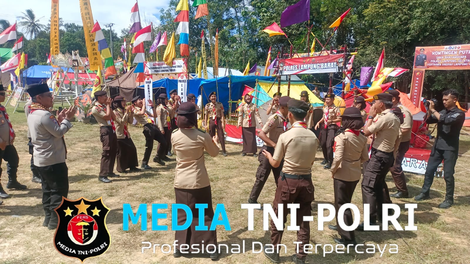 Kontingen Saka Bhayangkara Polres Lampung Barat ikuti Pertikarada III Lampung di Pringsewu