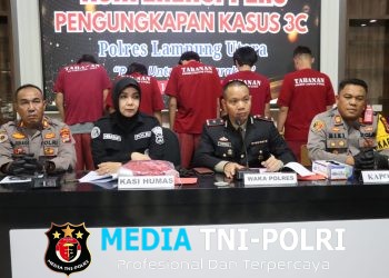 Sepekan Gelar KRYD, Jajaran Polres Lampung Utara Ringkus 5 Pelaku Kejahatan