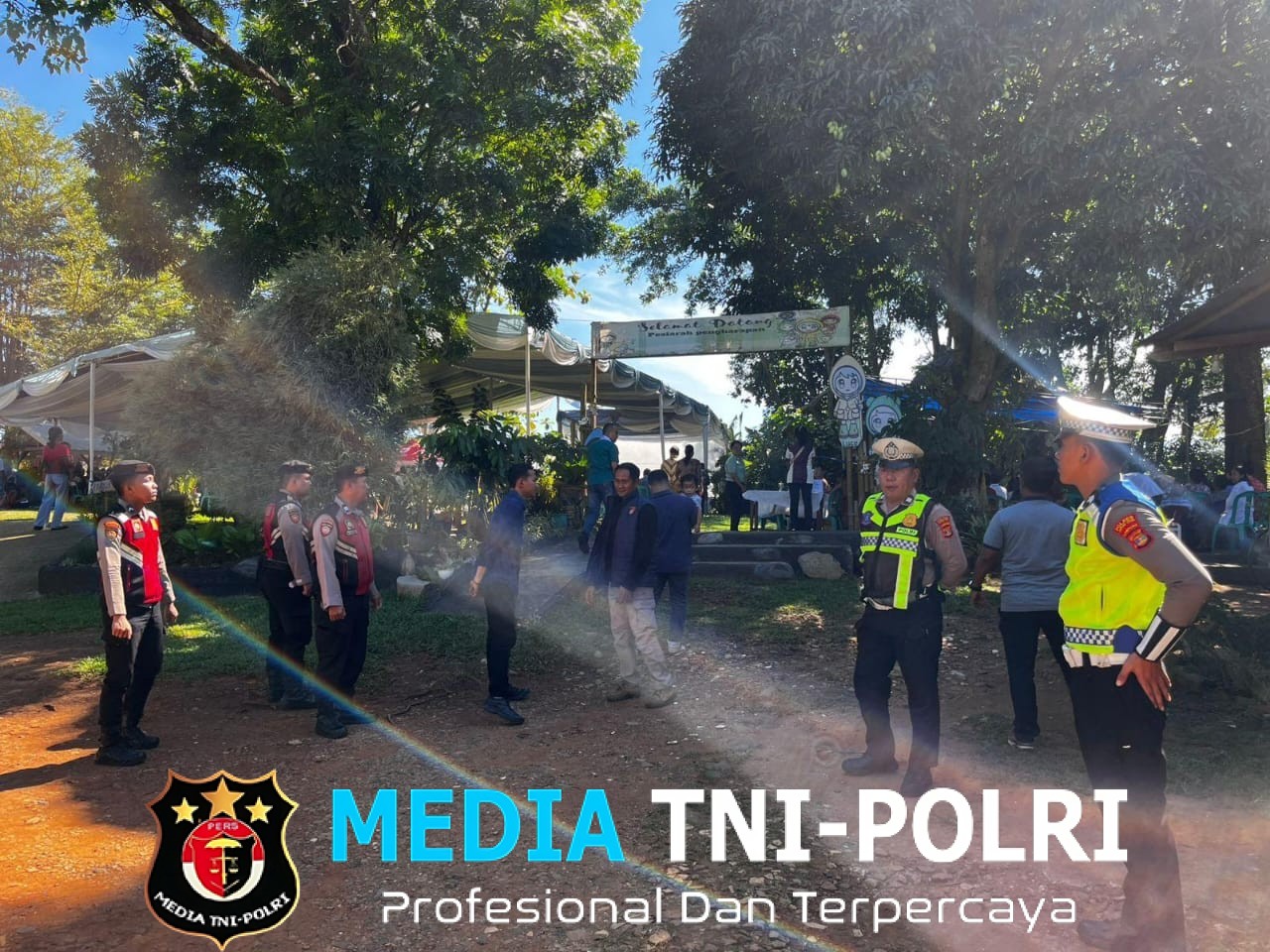 Polres Lampung Utara Amankan Kegiatan Penutupan Bulan Maria di Goa Maria Rumah Kita Kotabumi