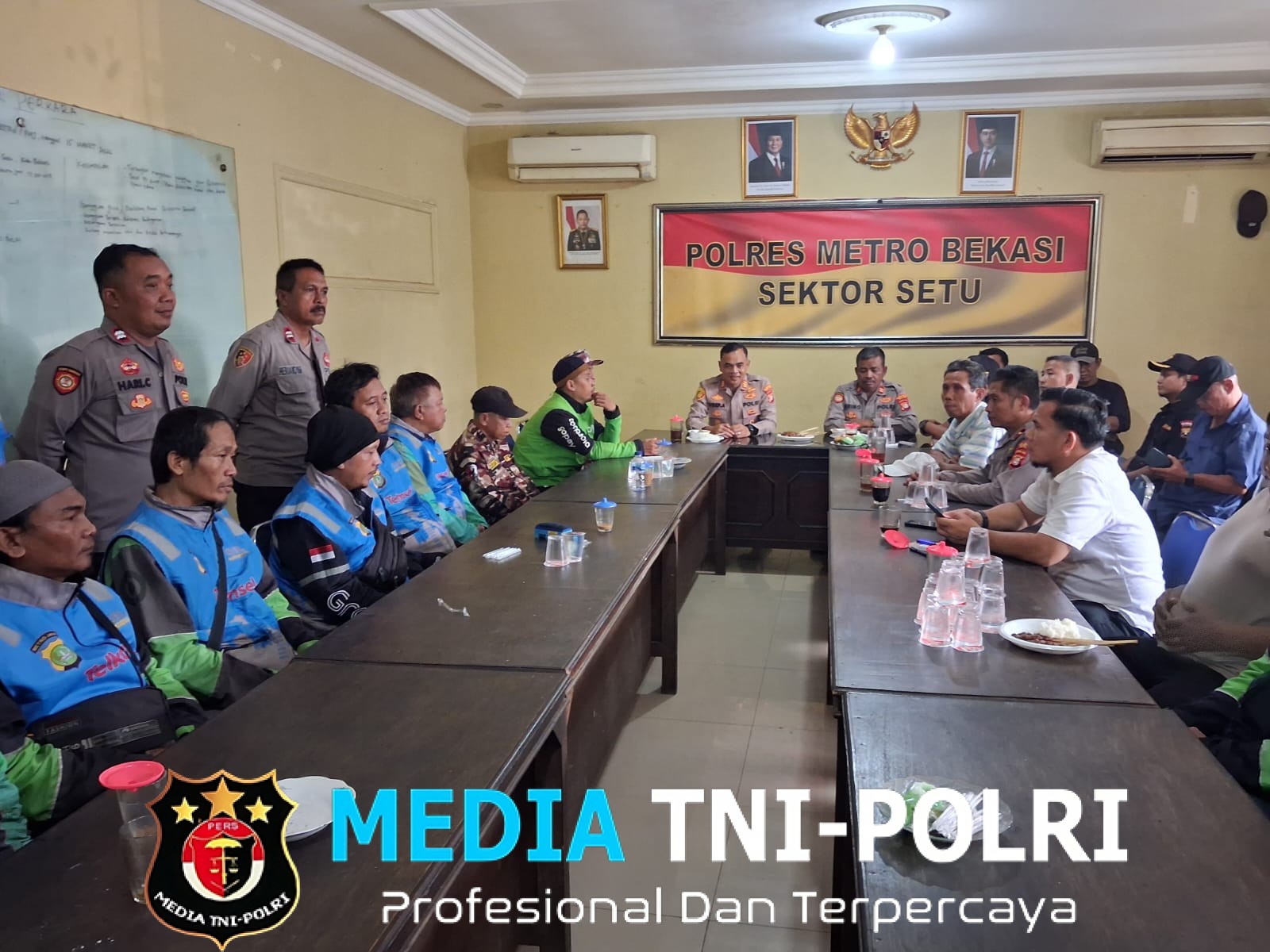 Pererat Sinergitas, Polsek Setu Gelar Silaturahmi dan Doa Bersama Sabuk Kamtibmas