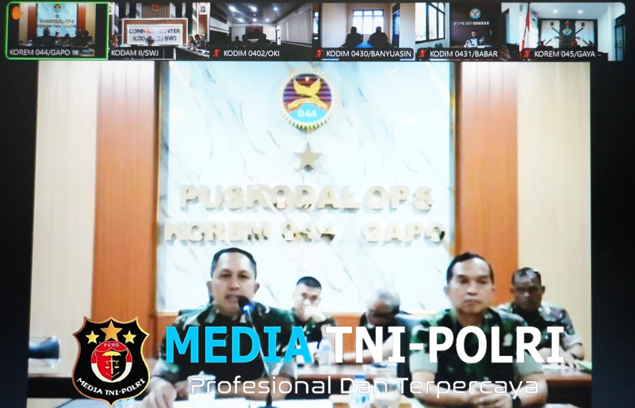 Kasdam II/Swj Terima Paparan Danrem & Dandim 0418/Palembang Terkait Pembangunan KDKMP