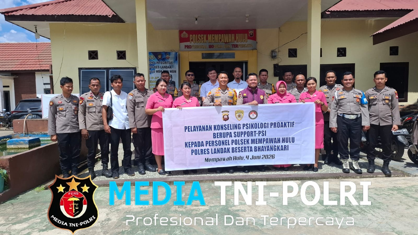 Tim Psikologi Ro SDM Polda Kalbar Berikan Pelayanan Konseling Proaktif di Polsek Mempawah Hulu