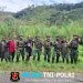 Papuaku Bersih dan Aman, Satgas Yonif 521/DY Gelar Karya Bhakti Bersama Warga Distrik Kurima