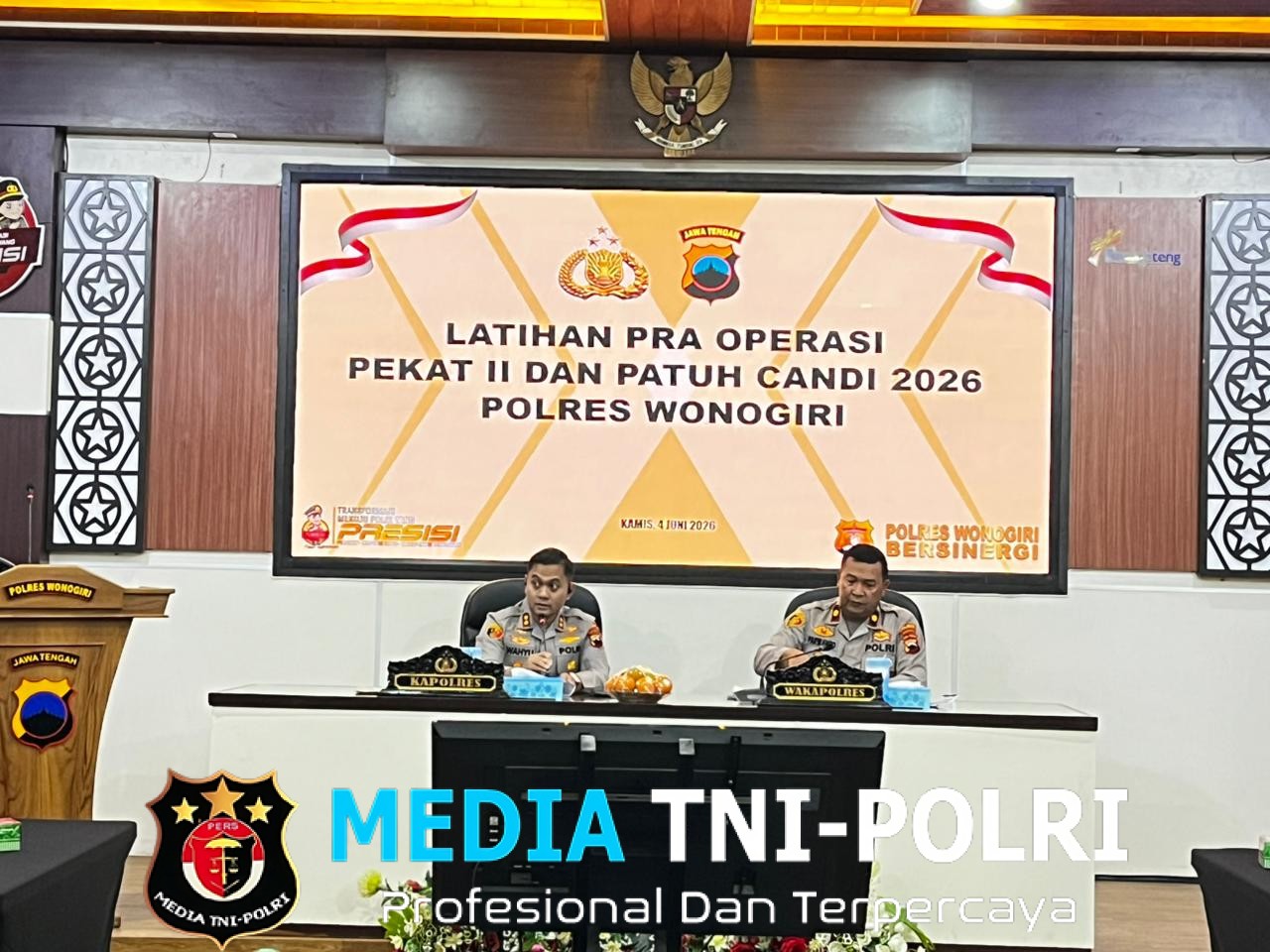 Polres Wonogiri Gelar Latihan Pra Operasi Patuh Candi Dan Pekat II Candi 2026