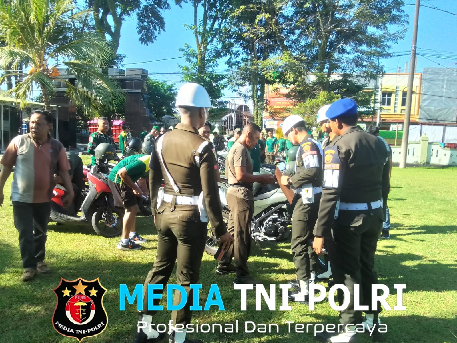 Pastikan Administrasi dan Kelengkapan Kendaraan Layak Pakai, Kodim 1310/Bitung Gelar Pengecekan Kendaraan Dinas